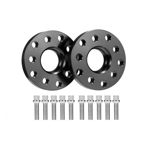 Élargisseur de voie 20mm noir 5x100 et 5x112 moyeu 57.1 pour VW avec 10 boulons