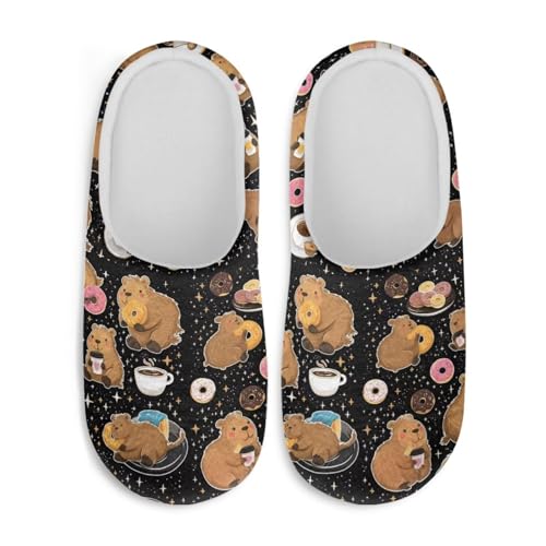 Women's Slipper Warm Fuzzy Slipper Non-Skid Sole Shoes Cozy Indoor Slippers Mens Casual Winter Bedroom Shoes2