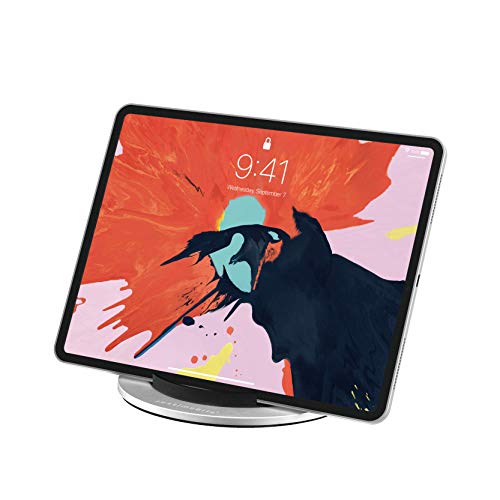 Just Mobile Encore iPad Stand Foldable Portable Solid Aluminum Adjustable Angle Iconic Design
