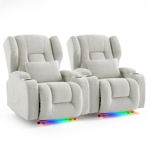 Image of DRMBOOK Power Recliner Chair, Wall Hugger Reclining Sofa