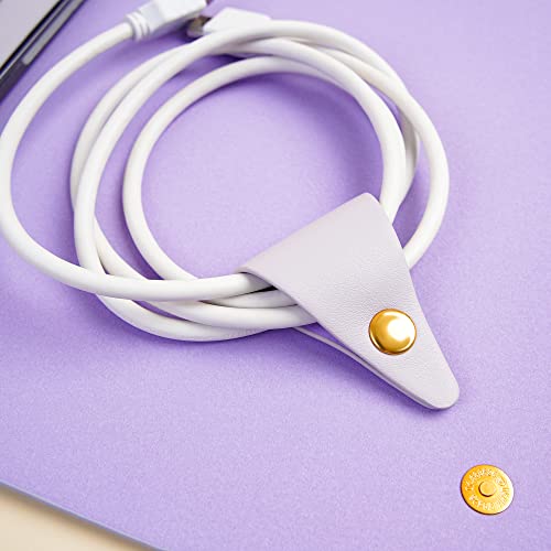 Benfan Laptop Sleeve 13 Inch Compatible With Macbook Air 13 M2 M1 2018-2022, Macbook Pro 13 M2 M1 2016-2022, Dell Xps 13 With Charger Pouch, Mouse Pad And Cord Keeper Color Light Purple #TOP4