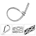 MECCANIXITY 50-63mm OD Cable Pulling Socks Grip 1m Double Head Side Pull Wire Mesh Puller Socks Grip Stainless Steel Wire Pulling Tools
