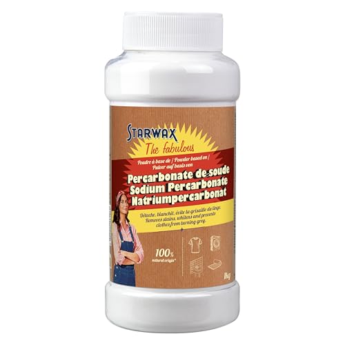 STARWAX THE FABULOUS - Whitening powder based on sodium percarbonate - Removes stains, whitens and prevents grayness - 100% natural origin -1kg STARWAX THE FABULOUS - Whitening powder based on sodium percarbonate - Removes stains, whitens and prevents grayness - 100% natural origin -1kg