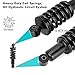 10L0L Golf Cart Heavy Duty Rear Shock Absorber with Springs Fit Yamaha G29 Drive/Yamaha G14/G16/G19/G20/G22 Gas & Electric, OEM # JR6-F2210-00, JN4-F2210-00-00(with Shock Extenders)