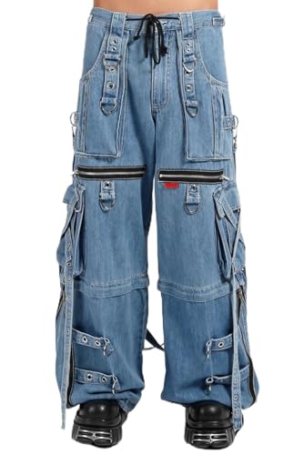 TRIPP NYC DENIM STRAP PANT 2WAYデニムカーゴ TRIPP NYC - X-STRAP PANT BLACK DENIM