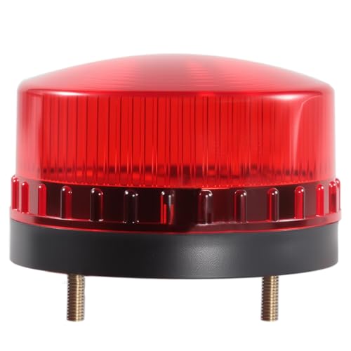 Rilfyzop Industrial Round Beeper Warning Light D-5061-J Red AC 110V-120V 75dB Flashing