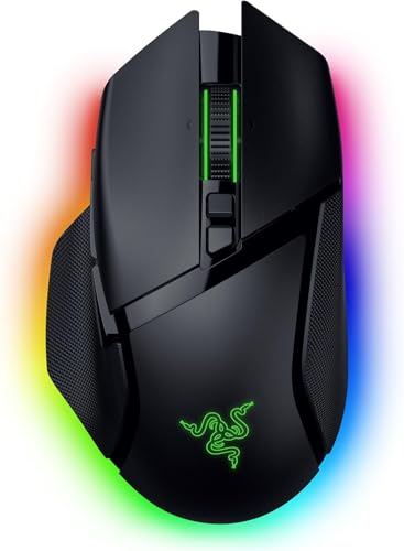 Image of Razer Basilisk V3 Pro 35K Wireless Gaming Mouse: HyperScroll Tilt Wheel - 35K DPI Optical Sensor Gen 2-13 Customizable Controls - Chroma RGB - Optical Switches Gen 3 - Up to 140 Hr Battery - Black