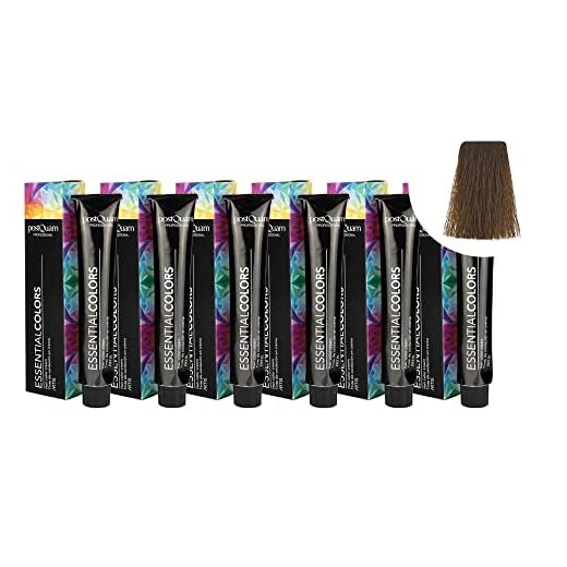 PostQuam - Pack de 6 Tintes de Peluqueria Profesional de Elevado Poder Cubriente | Tinte Permanente 100% Cobertura de Canas Garantiza Color Natural Uniforme y Duradero - Más de 90 Colores Disponibles