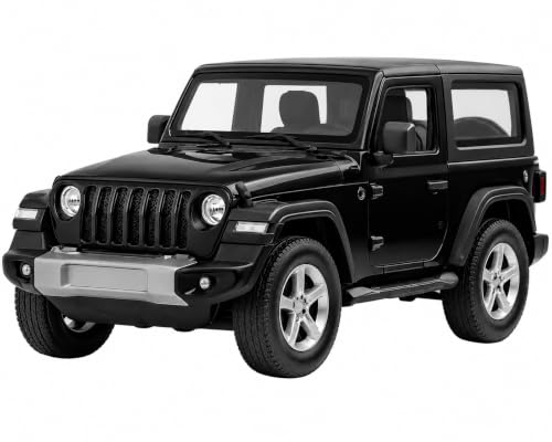 Image of Thar Diecast Matel Toy Car For Kids 1:32 Scale with Pull Back Action | Openable Doors Mini Jeep SUV Model Vehicle with Lights & Sound | Collectible Toy Car Gift for Kids Boys Girls 3+ Die Cast (Black)