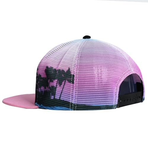Image of EDTREK Adventure Snapback Hat - Surf Hat - Beach Hat - Hiking Trucker Hat - Flying High Hat