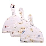 El patrón clásico hace que el gorro de bebé sea perfecto para cualquier ropa de recién nacido, que es muy adecuado para el uso diario. Bonito diseño de dibujos animados que hace que tu bebé sea más lindo y encantador.