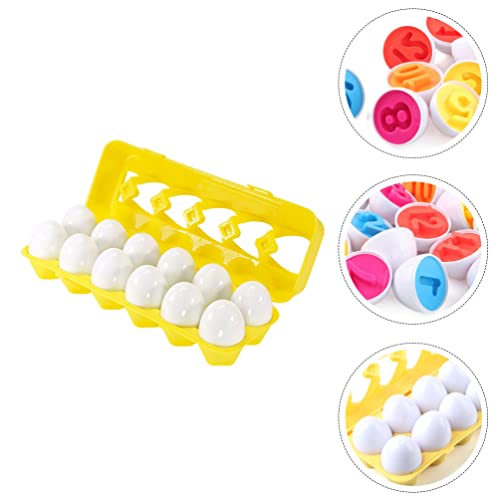 Correspondência de Ovos de Brinquedo Encontrar E Combinar Número Que Corresponde Ovos de Páscoa Com