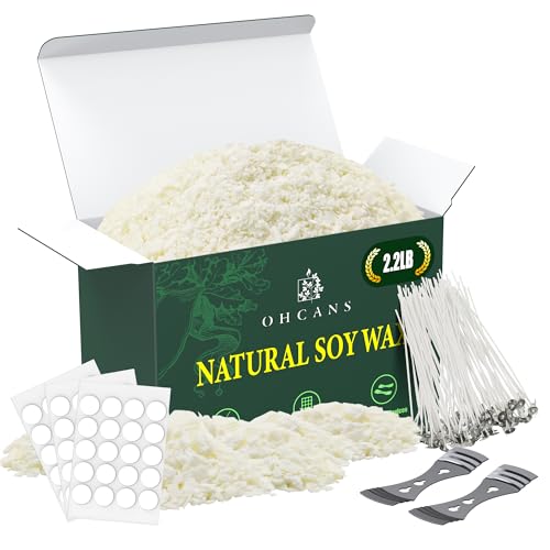Candle Making Wax Soy Wax for Candle Making Supplies, 2.2lb