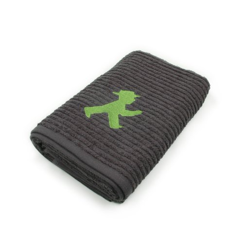 Preisvergleich Produktbild AMPELMANN Handtuch, 50 x 100 cm - Wassermann Geher anthrazit
