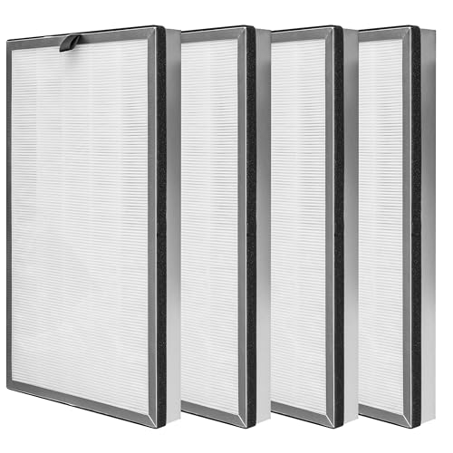 Asheviller Replacement Filter, Compatible with 112 V2.0 Air Purifier,3 in 1 Pre-filter, H13 True HEPA Filter and Activated Carbon Filter, 4 Pack by Asheviller - Used condition - US$67.88