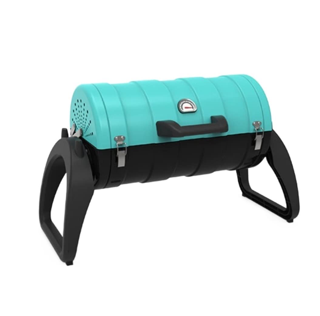 Grille Węglowe Grill Na Węgiel Drzewny Przenośny Grill Składany Grill Ze Stali Nierdzewnej Grill Kempingowy Do Gotowania Na Kempingu Grill Na Węgiel(Blue)