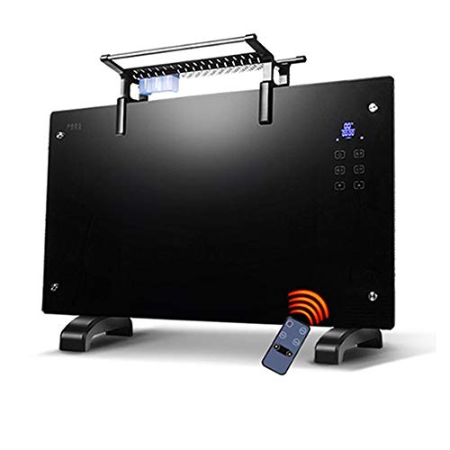 ZP-Heater Chauffage Infrarouge en Miroir Electrique Radiant Classe de Protection ，Radiateur électrique avec Thermostat télécommande Chauffage Panneau rayonnant Mobile sur roulettes