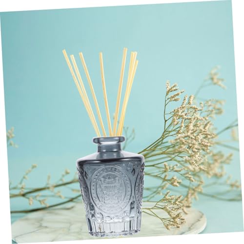 Bouteilles diffuseur verre gris sculpte pour parfum maison x4