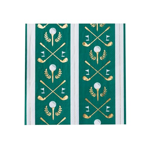 Bonjour Fête Le Golf Large Paper Party Napkins | 3-Ply