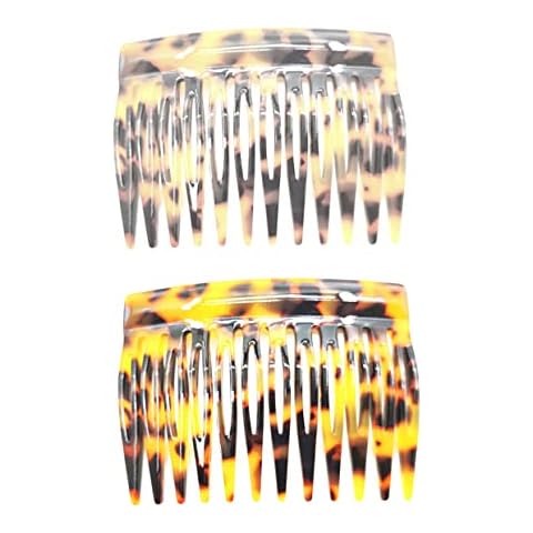BIUDECO Retro Leopard Print Hair Combs Cover