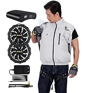 MIDIAN 空調作業服 ファン付 空調ウェア べスト ファン付 冷風機搭載】 MIDIAN 空調作業服 30V 空調ベスト ファン付き