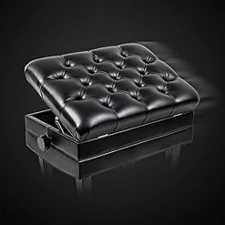 TEmkin Tabouret de Piano réglable en Hauteur, Banc de Piano de Luxe, avec Rangement de Musique supplémentaire à Rabat Solide à l’intérieur, pour la Pratique des Instruments de Musique - Les Beatles, Paul McCartney, John Lennon, RIngo Starr, George Harrison TEmkin Tabouret de Piano réglable en Hauteur, Banc de Piano de Luxe, avec Rangement de Musique supplémentaire à Rabat Solide à l'intérieur, pour la Pratique des Instruments de Musique – Image 3