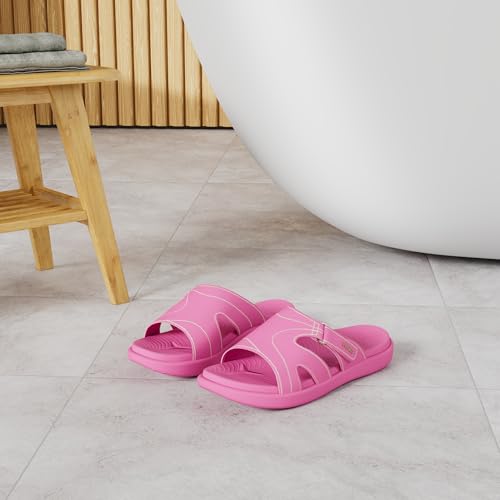 Image of KuaiLu Womens Fashion Orthotic Slides Ladies Athletic Yoga Mat Memory Foam Walking Sandals Thick Cushion Recovery Summer Beach Slippers Comfortable Plantar Fasciitis Arch Support
