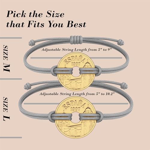 Image of HOBBY OF KINGS Good Luck Coin Bracelet | 18k Gold Plated Wristband | Handmade Jewelry for Collectors and History Lovers