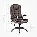 Mecor Office Massage Chair Executive Heated Vibrating Computer Chair, Brown