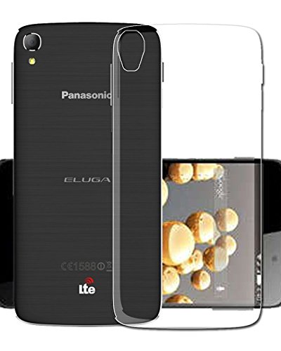 Image of Silicone Soft Back Cover for Panasonic Eluga Switch (Transparent)