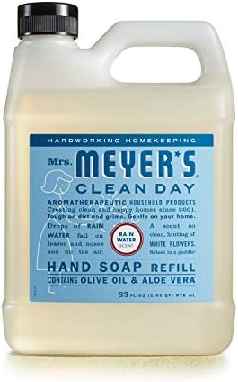 MRS. MEYER'S CLEAN DAY Liquid Hand Soap Refill, Rainwater, 33 OZ