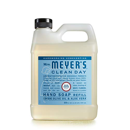 MRS. MEYER’S CLEAN DAY Liquid Hand Soap Refill, Rainwater, 33 OZ