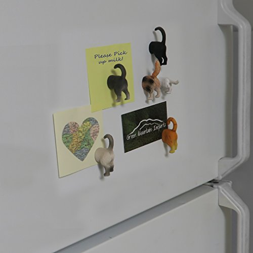 Imanes decorativos de gato para refrigerador, paquete de 6 miniatura 3