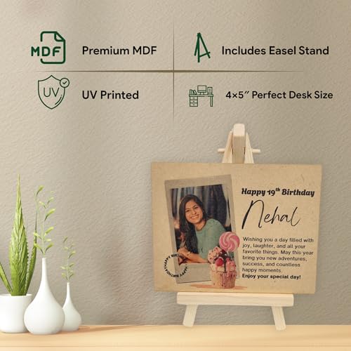 Custom Wooden Happy Birthday Plaque with Easel by tinydabba - 6