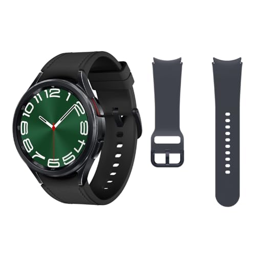 Samsung Galaxy Watch6 Classic Bluetooth, 47 mm + Correa de recambio   Smartwatch, Control de Salud, Seguimiento Deportivo, Batería de Carga Rápida, Negro (Versión Española)