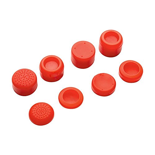 Image of Pack of 8 pcs Analog Controller Gamepad Raised Antislip Thumb Stick Grips Thumbsticks Joystick Cap Cover for PS5, PS4, PS3, Switch Pro, Xbox one, Xbox 360, Wii U, PS2 Controller (Red)
