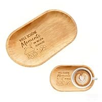 TTNBrizzel Persönliches Einzugsgeschenke Wohnung Holztablett mit Gravur Perfektes Einweihungsgeschenk Haus Richtfest Geschenk Tolle Kleine Aufmerksamkeit Umzug ins Neue Zuhause für Freunde, Nachbar