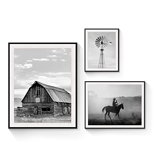 SunFlax rustic three-panel wall art