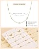 FUNEIA Gold Silber Kette Damen 14 Karat Vergoldete Halskette Cubic Zirkonia Choker Herz Schmetterling Blume Kette Hypoallergene Wasserfest Statement Kette Prsonalisiert Modeschmuck Geschenke #3