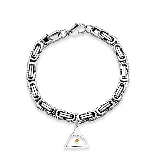 Bracelet à maillons en acier inoxydable pour styliser vos tenues urbaines