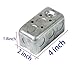 Qlvily 12 Packs 4x2 Inch Metal Electrical Box, Single Gang Electrical Box, Ten 1/2 Inch Knockouts, Raised Ground, 13 Cu. in. Capacity, 1-7/8