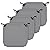 Easy-Going Waterproof Patio Seat Cushion Covers 24x24x4 inch 4 Pack Replacement Non-Slip Outdoor Cushion Slipcover with Zipper and Adjustable Straps for Outdoor Furniture, Covers Only, Gray