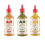 Aji Peruvian Hot Sauce Combo Pack - Amarillo, Verde, Rojo - Authentic Peruvian Pepper Sauces -...