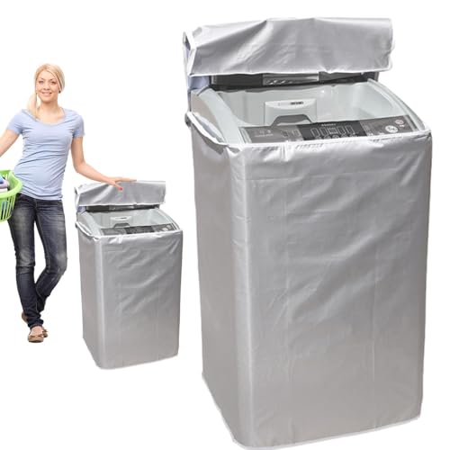 Wasshing Machi ne - Funda protectora de poliéster para lavadora, Wasshing Machi ne Dust Protector, Wasshiing Ma Chine Co ver resistente, Wasshing Machine Covver Universal para Waasher automático