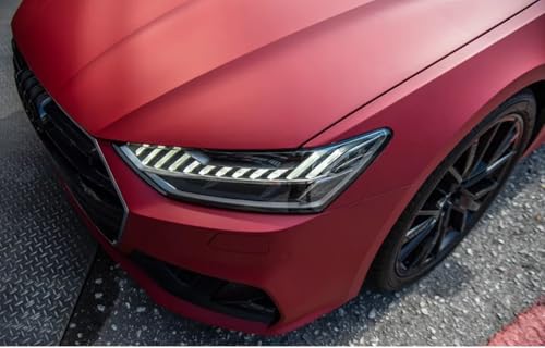 Image of WALLMATE Garnet Red Car Sticker Self Adhesive Bubble Free Vinyl Wrap for Car, Scooty, Cycle, Bike and Other Vihicle Interior & Exterior Decoration (Granet Red, 20X48 in)