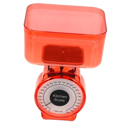 Healifty Báscula De Cocina Mecánica Ligera De Balanza De Plástico Para Pesar Alimentos Diseño Compacto Para Uso Cocina y Horneado