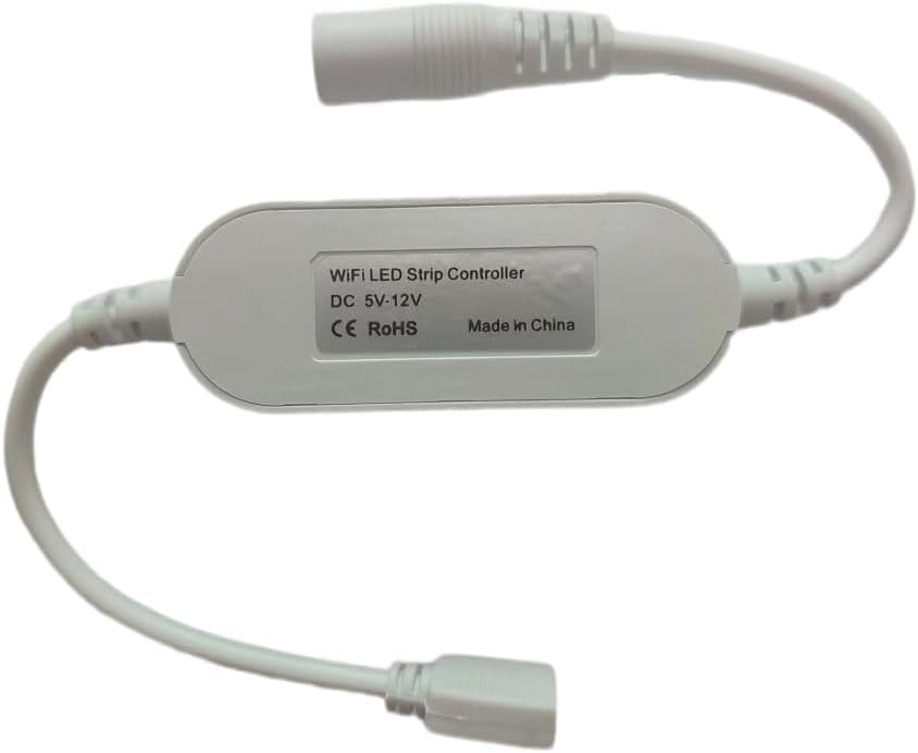 WiFi Smart LED Light Strip Controller Compatible with Alexa & Google Home SmartThings, App and Voice Control, DC 5V-24V,White (RGBCCT)