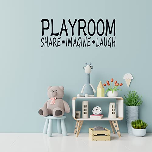 Wall Stickers for Kids, Playroom Wall Decals, (Easy to Install), Wall Decor Quotes Girls Boys Baby Teen Toddlers Children Inspirational Nursery Bedroom Classroom Daycare, Preschool Childcare Positive Poster Family Word Sayings Sign Art Home Vinyl Dec