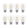 Philips LED Flicker-Free A15 Light Bulb, EyeComfort Technology, Dimmable Warm Glow Effect, 350 Lumen, 2700-2200K, 3.8W=40W, E26, Title 20 Certified, 8-Pack,Soft White