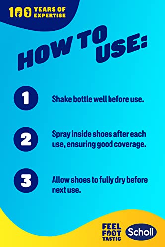 Scholl Shoe Spray Antifungal Disinfectant, 250ml - Kills 99.9% of Fungal Nail & Athlete's Foot Causing Fungi, & Odour Causing Bacteria, Pack of 1 - Image 5